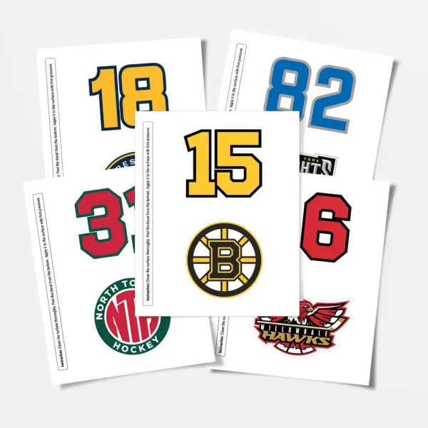 Helmet Logo & Numbers Samples